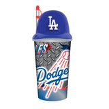 Los Angeles Dodgers Helmet Cup 32oz Plastic with Straw-0