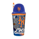 New York Mets Helmet Cup 32oz Plastic with Straw-0