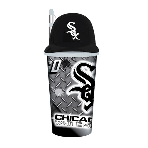Chicago White Sox Helmet Cup 32oz Plastic with Straw-0
