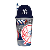 New York Yankees Helmet Cup 32oz Plastic with Straw-0