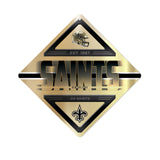 New Orleans Saints Sign Metal Diamond Shape