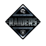Las Vegas Raiders Sign Metal Diamond Shape