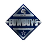 Dallas Cowboys Sign Metal Diamond Shape