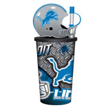 Detroit Lions Helmet Cup 32oz Plastic with Straw