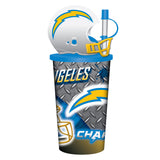 Los Angeles Chargers Helmet Cup 32oz Plastic with Straw