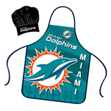 Miami Dolphins Chef Hat and Apron Set