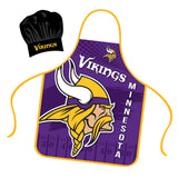 Minnesota Vikings Chef Hat and Apron Set