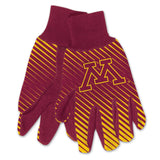 Minnesota Golden Gophers Gloves Two Tone Style Adult Size Size-0