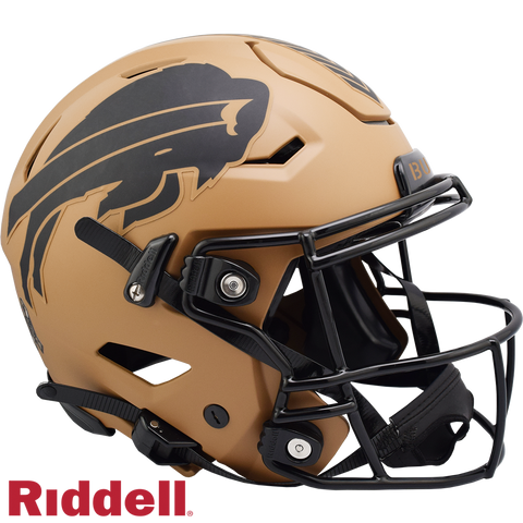 Buffalo Bills Helmet Riddell Authentic Full Size SpeedFlex Style Salute To Service 2023-0