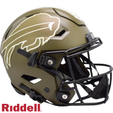 Buffalo Bills Helmet Riddell Authentic Full Size SpeedFlex Style Salute To Service