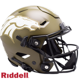 Denver Broncos Helmet Riddell Authentic Full Size SpeedFlex Style Salute To Service
