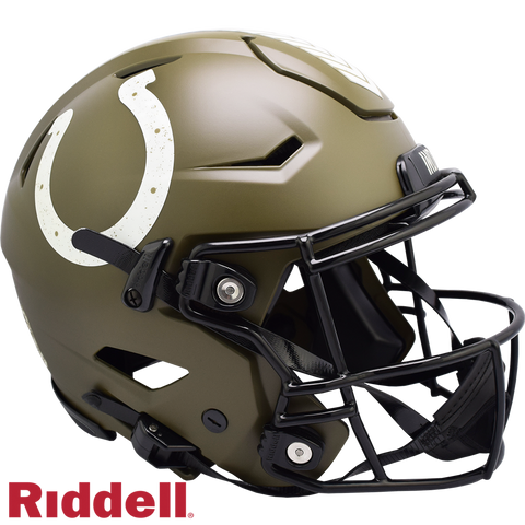 Indianapolis Colts Helmet Riddell Authentic Full Size SpeedFlex Style Salute To Service