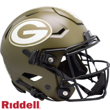 Green Bay Packers Helmet Riddell Authentic Full Size SpeedFlex Style Salute To Service