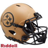 Pittsburgh Steelers Helmet Riddell Authentic Full Size Speed Style Salute To Service 2023-0