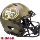 San Francisco 49ers Helmet Riddell Authentic Full Size Speed Style Salute To Service