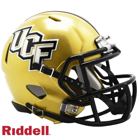 Central Florida Knights Helmet Riddell Replica Mini Speed Style Gold-0