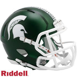 Michigan State Spartans Helmet Riddell Replica Mini Speed Style Satin-0