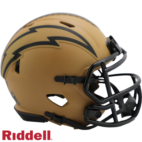Los Angeles Chargers Helmet Riddell Replica Mini Speed Style Salute To Service 2023-0