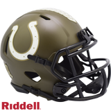 Indianapolis Colts Helmet Riddell Replica Mini Speed Style Salute To Service