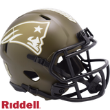 New England Patriots Helmet Riddell Replica Mini Speed Style Salute To Service