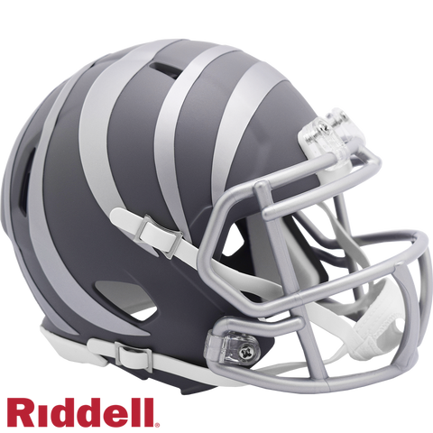 Cincinnati Bengals Helmet Riddell Replica Mini Speed Style Slate Alternate-0