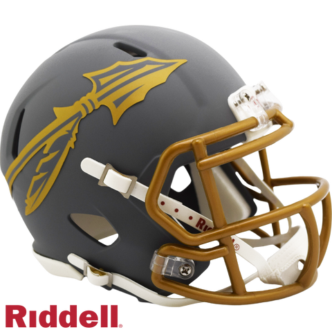 Florida State Seminoles Helmet Riddell Replica Mini Speed Style Slate Alternate-0
