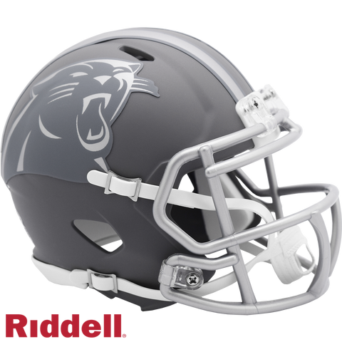 Carolina Panthers Helmet Riddell Replica Mini Speed Style Slate Alternate-0