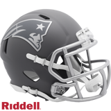 New England Patriots Helmet Riddell Replica Mini Speed Style Slate Alternate-0
