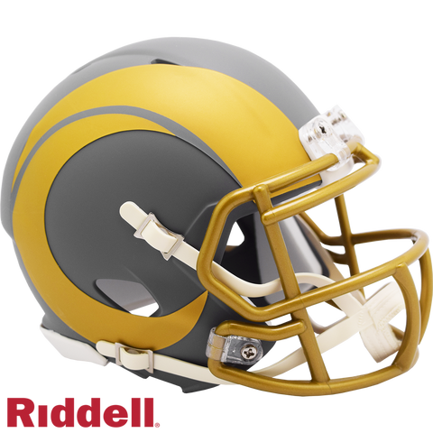 Los Angeles Rams Helmet Riddell Replica Mini Speed Style Slate Alternate-0