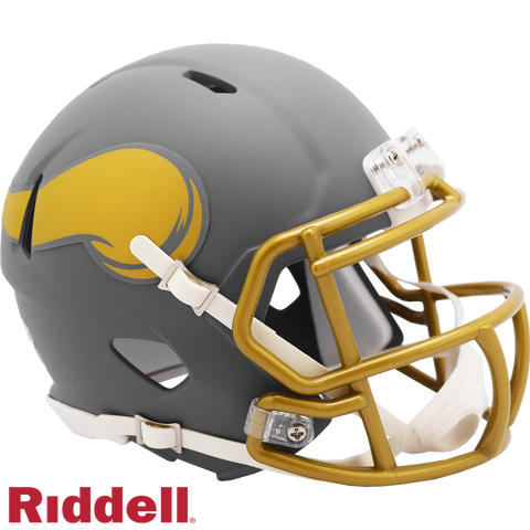 Minnesota Vikings Helmet Riddell Replica Mini Speed Style Slate Alternate-0