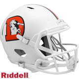 Denver Broncos Helmet Riddell Replica Full Size Speed Style On-Field Alternate 2023 Snowcapped-0