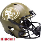 San Francisco 49ers Helmet Riddell Replica Full Size Speed Style Salute To Service