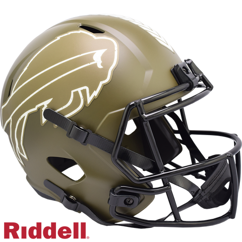 Buffalo Bills Helmet Riddell Replica Full Size Speed Style Salute To Service