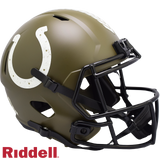 Indianapolis Colts Helmet Riddell Replica Full Size Speed Style Salute To Service