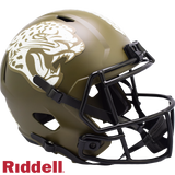 Jacksonville Jaguars Helmet Riddell Replica Full Size Speed Style Salute To Service