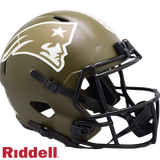 New England Patriots Helmet Riddell Replica Full Size Speed Style Salute To Service