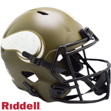 Minnesota Vikings Helmet Riddell Replica Full Size Speed Style Salute To Service
