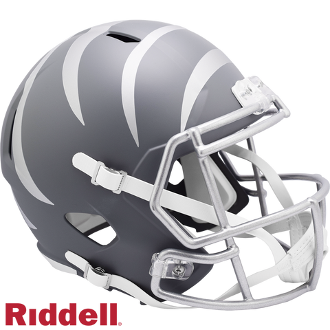 Cincinnati Bengals Helmet Riddell Replica Full Size Speed Style Slate Alternate-0