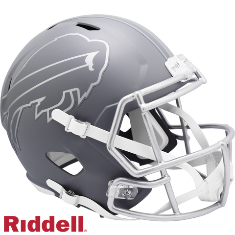 Buffalo Bills Helmet Riddell Replica Full Size Speed Style Slate Alternate-0
