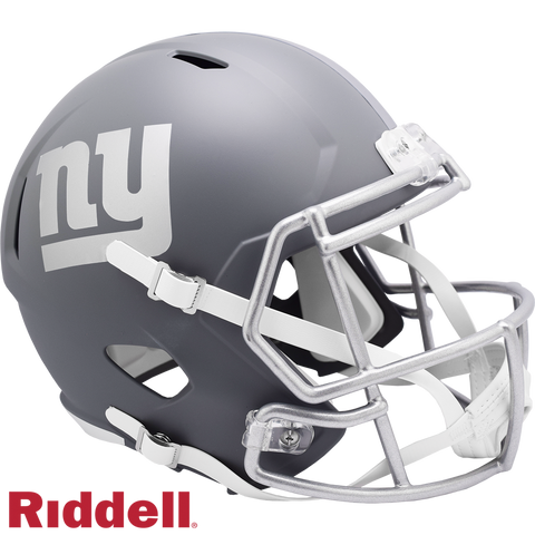 New York Giants Helmet Riddell Replica Full Size Speed Style Slate Alternate-0