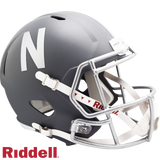Nebraska Cornhuskers Helmet Riddell Replica Full Size Speed Style Slate Alternate-0