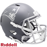 New England Patriots Helmet Riddell Replica Full Size Speed Style Slate Alternate-0