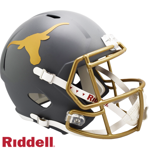 Texas Longhorns Helmet Riddell Replica Full Size Speed Style Slate Alternate-0