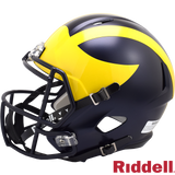 Michigan Wolverines Helmet Riddell Replica Full Size Speed Style 2023 CFP National Champ-0
