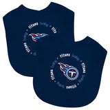 Tennessee Titans Baby Bib 2 Pack-0