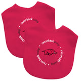 Arkansas Razorbacks Baby Bib 2 Pack-0