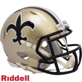 New Orleans Saints Helmet Riddell Replica Mini Speed Style 1976-1999 T/B